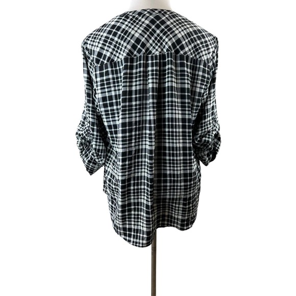 Torrid Harper Studio Crepe de Chine Pullover 3/4 Sleeve Blouse Plus Size 2 2X - Picture 5 of 12